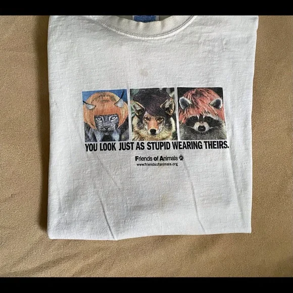 Bundle vegetarian/animal rights/attitude tees worn, loved, not spotless! - Picture 6 of 16